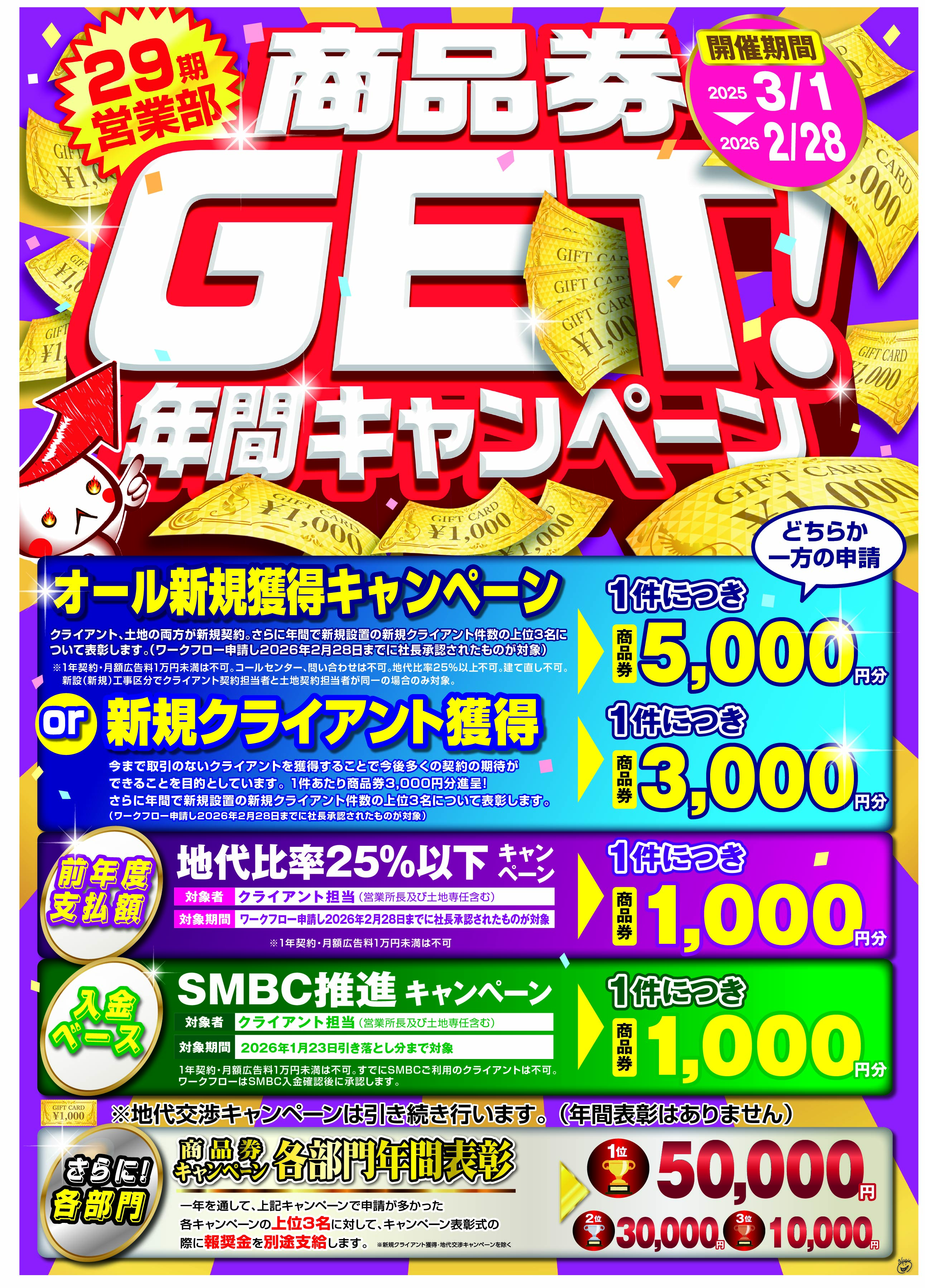 29期営業キャンペーン